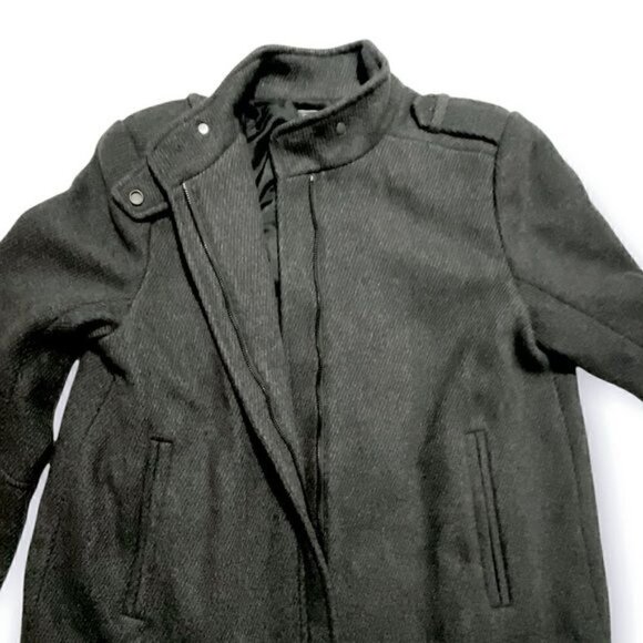 Vince Gray Wool Back Pleat Jacket/Coat , size 8 - Picture 7 of 12